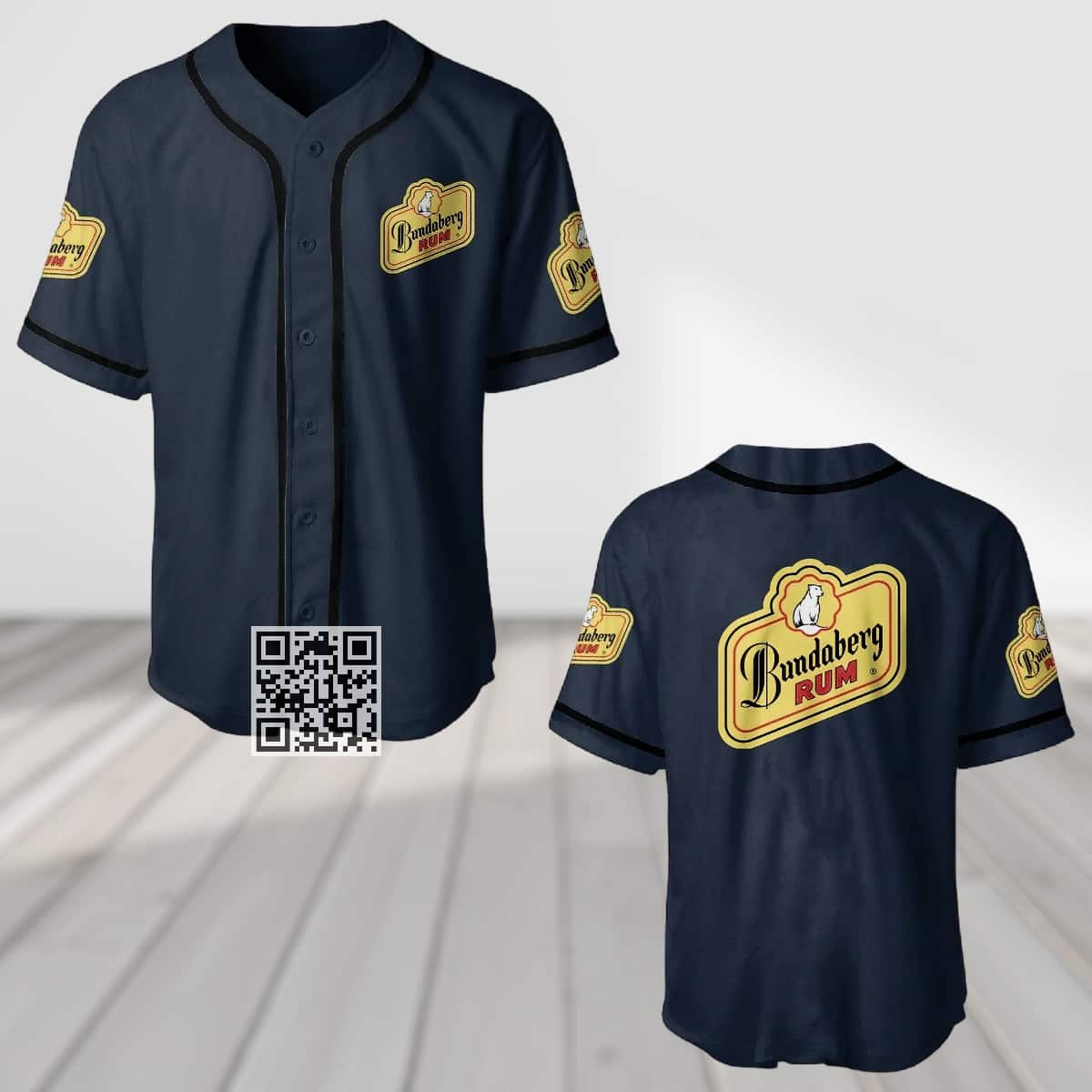 Navy Bundaberg Rum Baseball Jersey Gift For Sport Fans Navy Bundaberg Rum Baseball Jersey Gift For Sport Fans