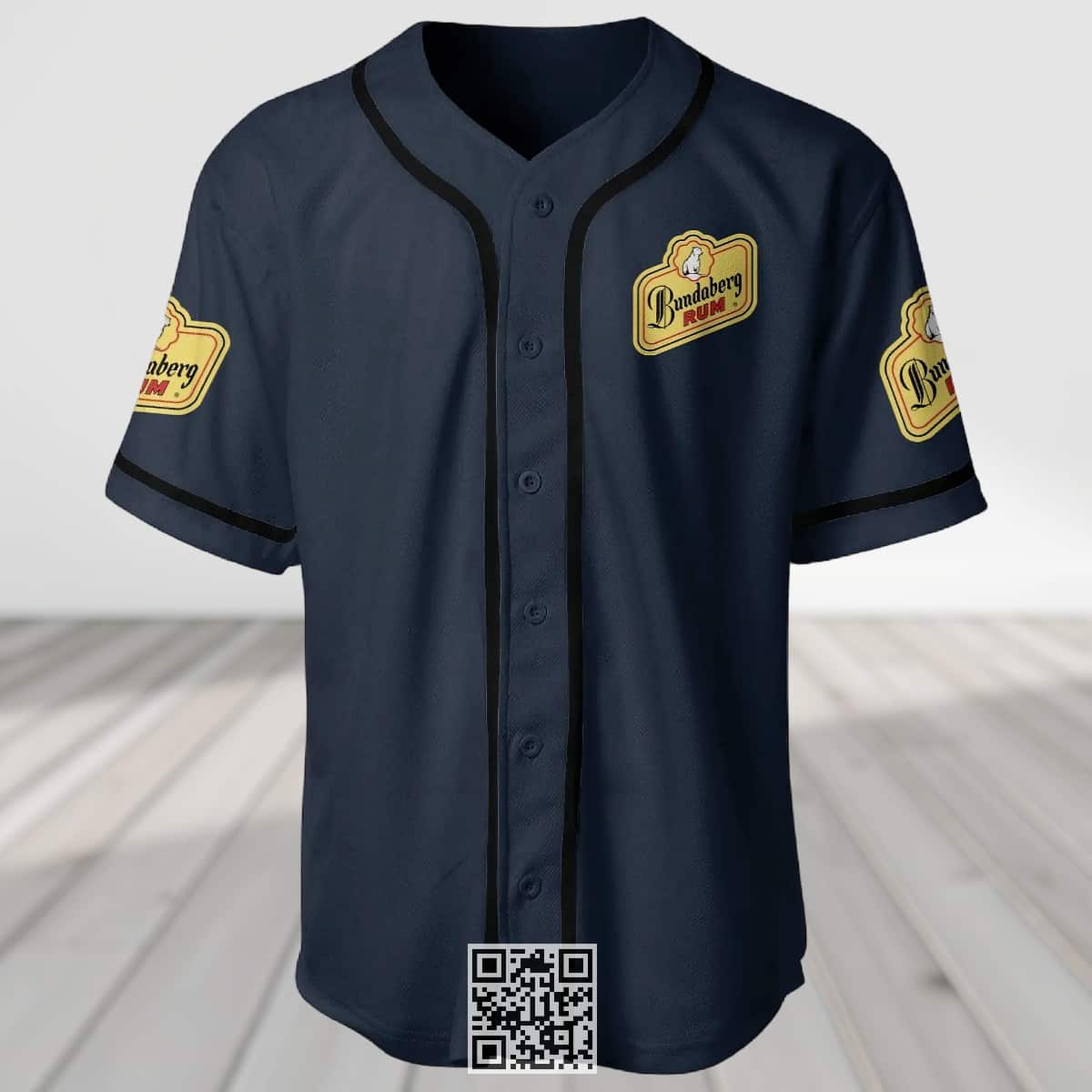 Navy Bundaberg Rum Baseball Jersey Gift For Sport Fans