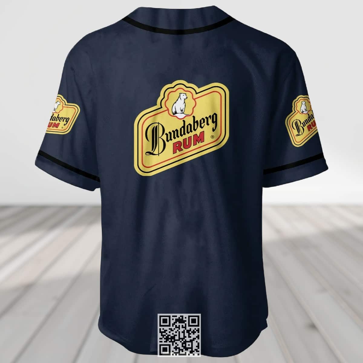 Navy Bundaberg Rum Baseball Jersey Gift For Sport Fans