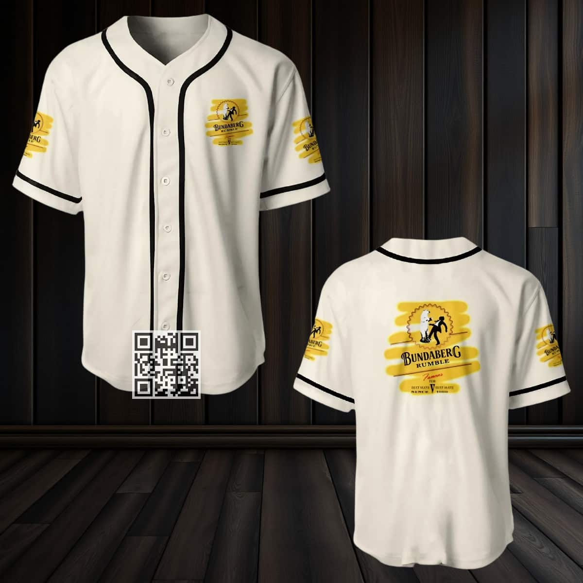 Ivory Bundaberg Rumble Baseball Jersey Gift For Best Friends Ivory Bundaberg Rumble Baseball Jersey Gift For Best Friends
