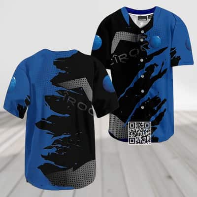 Ciroc Vodka Baseball Jersey Metal Crack Pattern