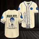 Beige Achmed Back Off With Ciroc Vodka Baseball Jersey Beige Achmed Back Off With Ciroc Vodka Baseball Jersey