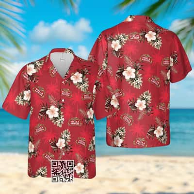 Aloha Stella Artois Beer Hawaiian Shirt Summer Beach Gift