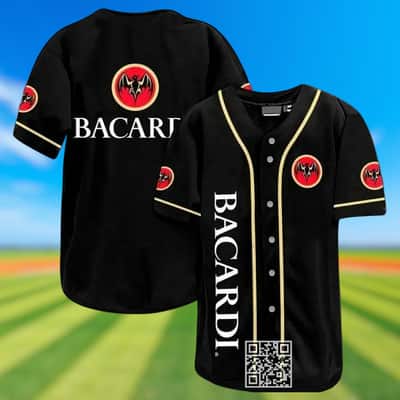 Black Bacardi Baseball Jersey Gift For Best Friends
