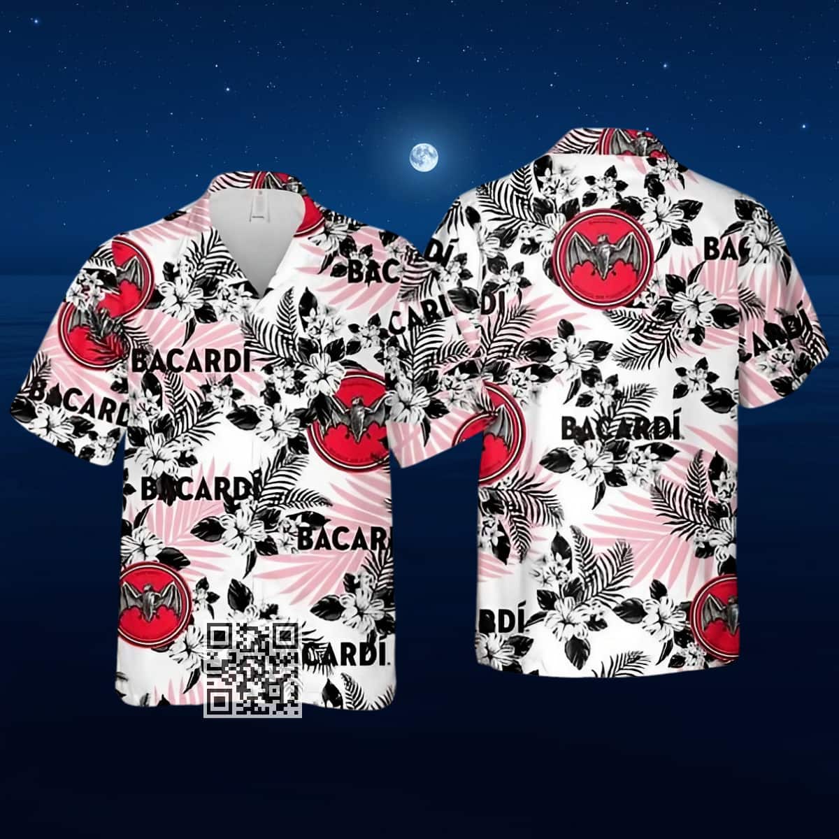 Aloha Bacardi Hawaiian Shirt Tropical Flower Pattern Aloha Bacardi Hawaiian Shirt Tropical Flower Pattern