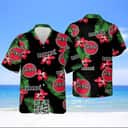 Bacardi Hawaiian Shirt Hibiscus Flower Pattern