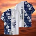 Personalized Busch Light Hawaiian Shirt Tropical Flower Pattern Custom Name Personalized Busch Light Hawaiian Shirt Tropical Flower Pattern Custom Name