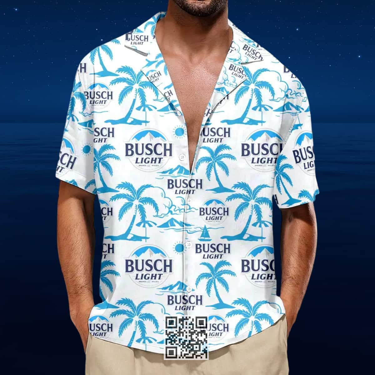 Personalized Busch Light Hawaiian Shirt Island Pattern Custom Name Personalized Busch Light Hawaiian Shirt Island Pattern Custom Name