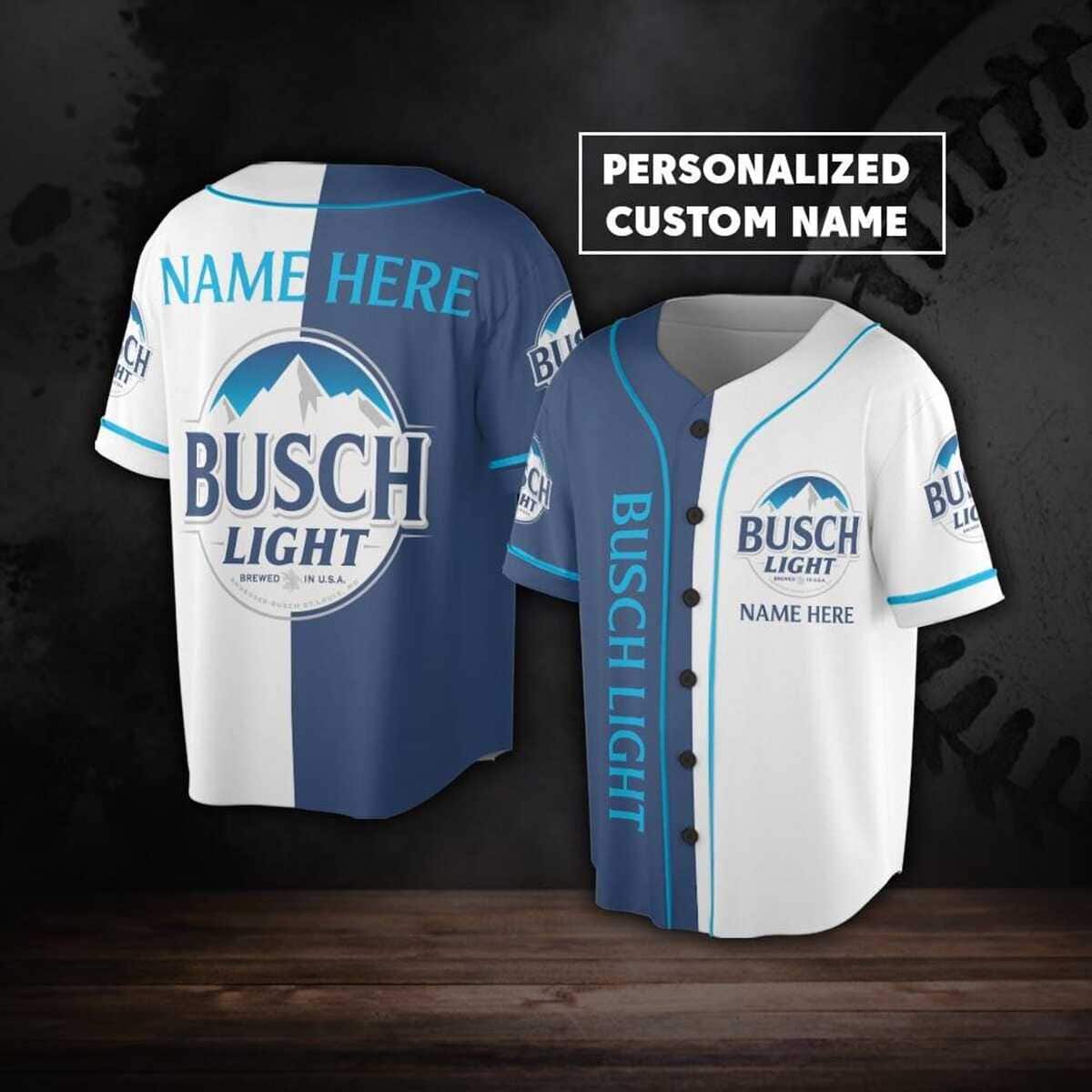 Busch Light Baseball Jersey Custom Name Gift For Beer Drinkers Busch Light Baseball Jersey Custom Name Gift For Beer Drinkers
