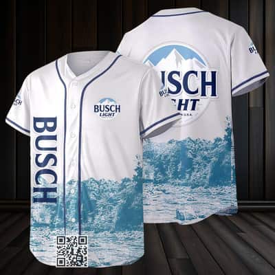 Busch Light Beer Baseball Jersey Gift For Sports Dad Custom Name Number