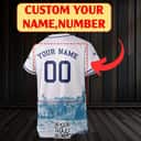 Busch Light Beer Baseball Jersey Gift For Sports Dad Custom Name Number