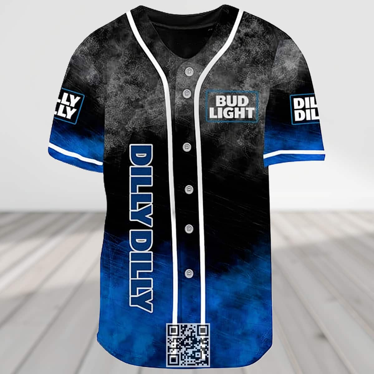 Bud Light Dilly Dilly Baseball Jersey Smoke Pattern Bud Light Dilly Dilly Baseball Jersey Smoke Pattern