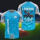Bud Light Beer Baseball Jersey I Drink I Grill