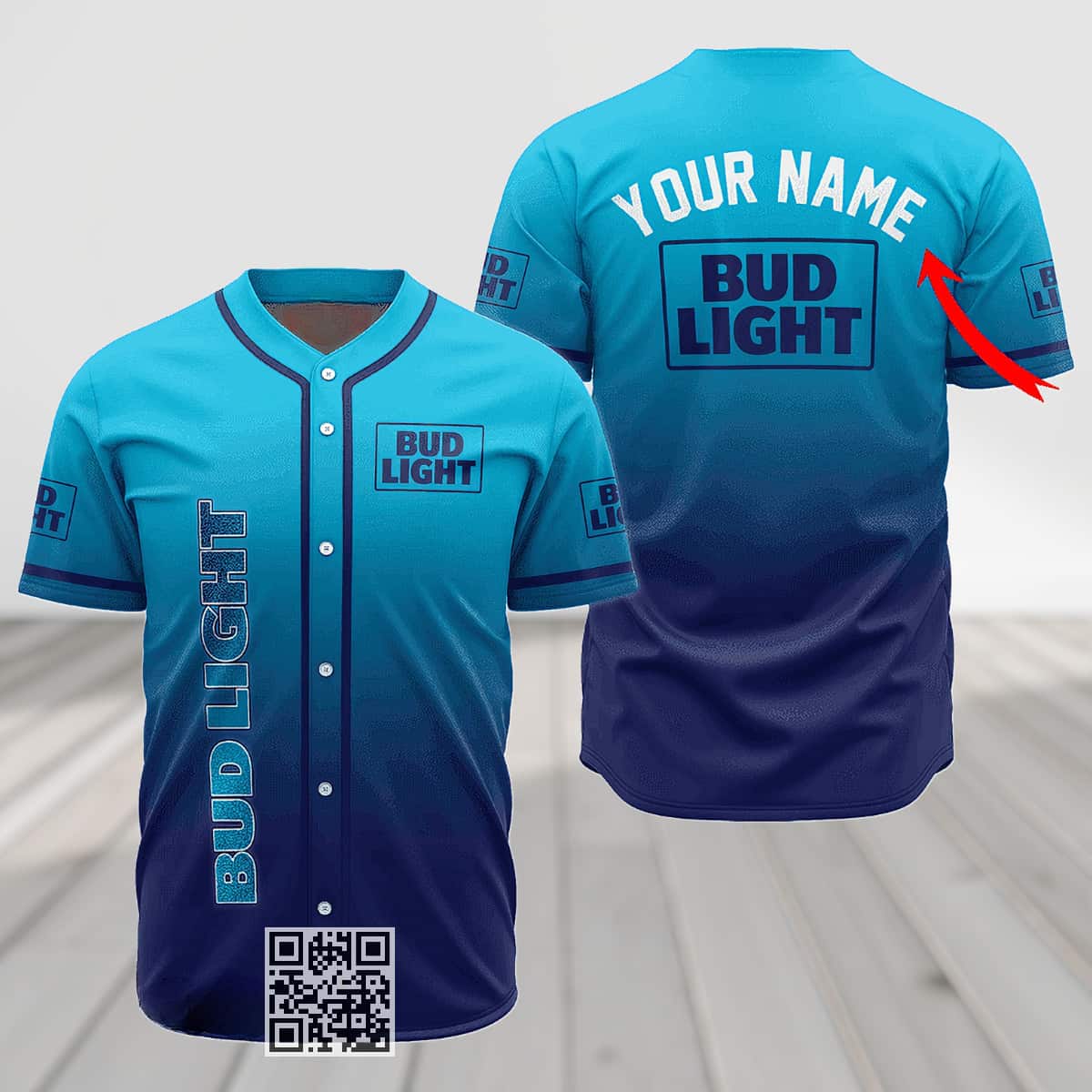 Personalized Bud Light Baseball Jersey Beer Lovers Gift Personalized Bud Light Baseball Jersey Beer Lovers Gift