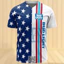 Bud Light Beer Baseball Jersey US Flag Gift For Sport Fans Bud Light Beer Baseball Jersey US Flag Gift For Sport Fans