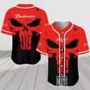 Retro Skull Budweiser Beer Baseball Jersey Gift For Best Friends