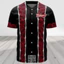 Personalized Budweiser Beer Baseball Jersey Red Skeleton Rose Custom Name