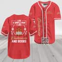 I Like Budweiser Beer And Boobs Baseball Jersey I Am A Simple Man I Like Budweiser Beer And Boobs Baseball Jersey I Am A Simple Man