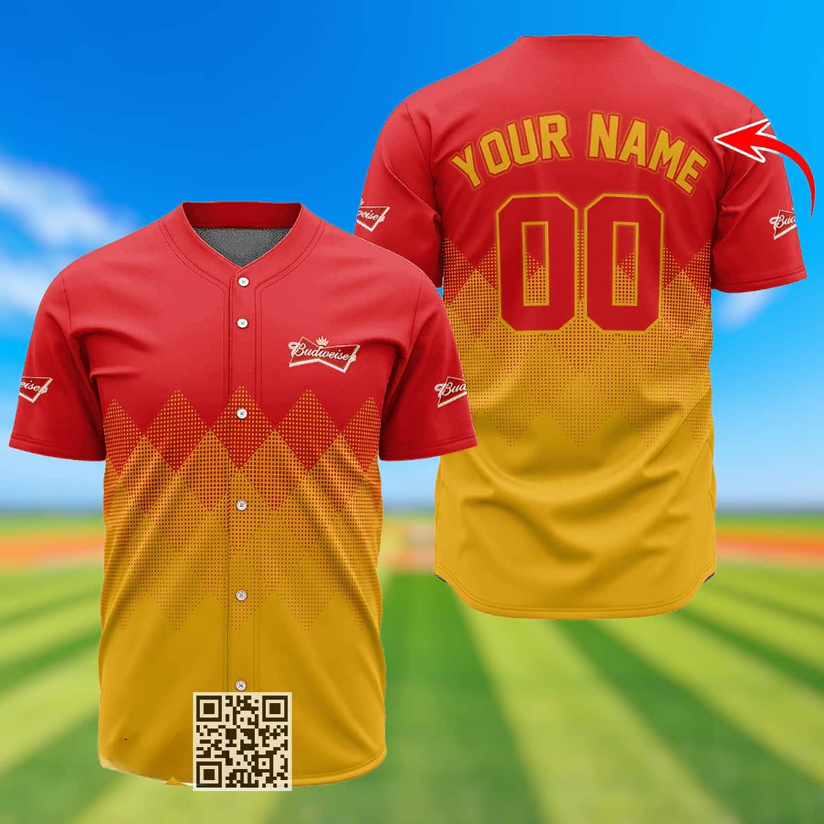 Personalized Budweiser Beer Baseball Jersey Gift For Best Friends Personalized Budweiser Beer Baseball Jersey Gift For Best Friends