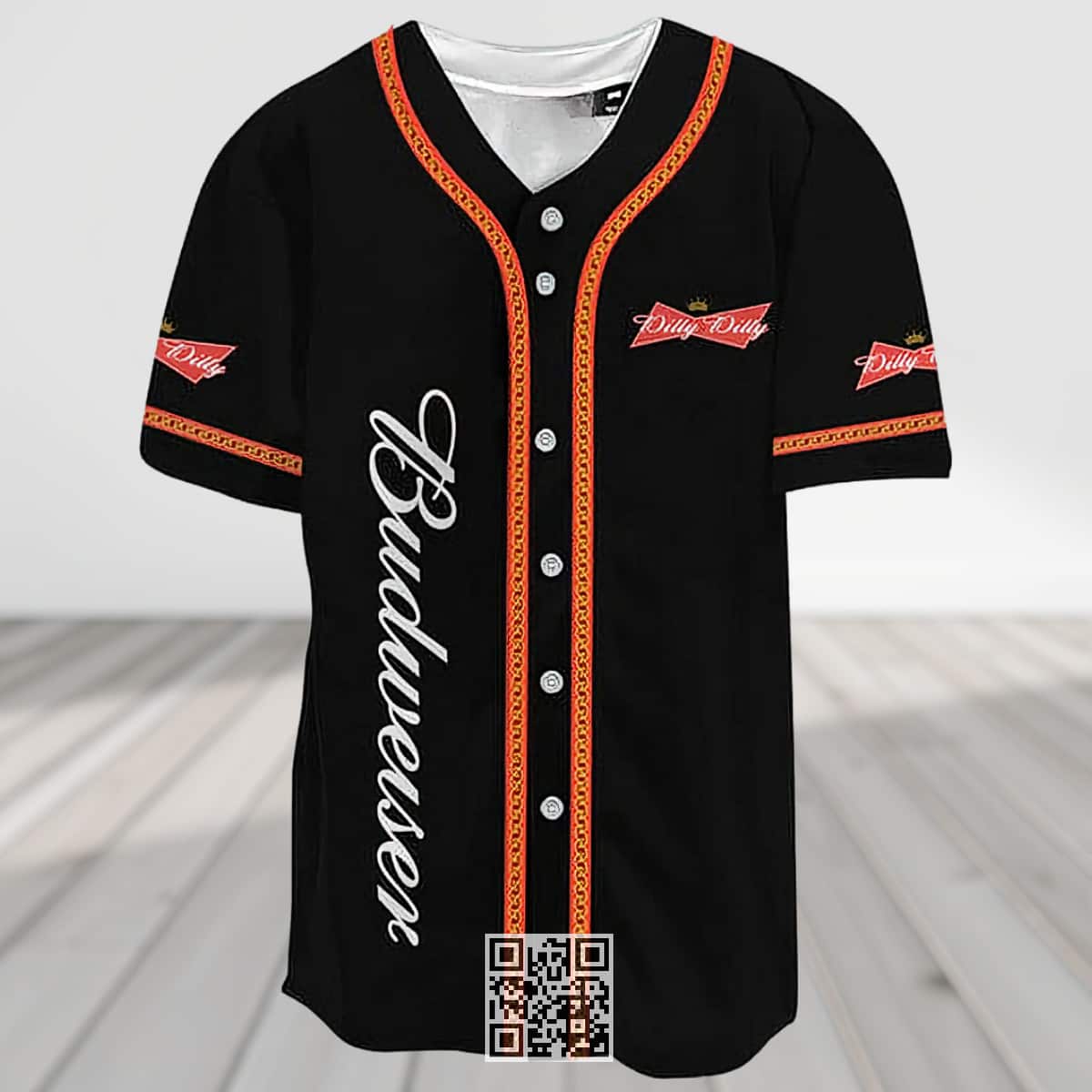 Black Budweiser Baseball Jersey Dilly Dilly Black Budweiser Baseball Jersey Dilly Dilly