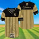 Guinness Baseball Jersey Sleek Black Vertical Striped