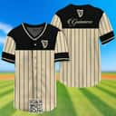 Guinness Baseball Jersey Sleek Black Vertical Striped Beer Lovers Gift