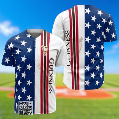 Guinness Baseball Jersey US Flag Gift For Best Friends Guinness Baseball Jersey US Flag Gift For Best Friends