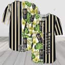 Guinness Beer Baseball Jersey Striped Tropical Guinness Beer Baseball Jersey Striped Tropical