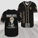 Black Achmed Back Off With Guinness Beer Baseball Jersey