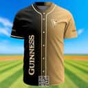 Personalized Guinness Beer Baseball Jersey Gradient Pattern Custom Name