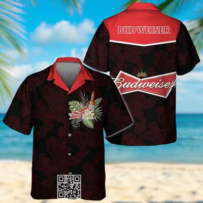 Budweiser Beer Hawaiian Shirt Polynesian Tribal Pattern Budweiser Beer Hawaiian Shirt Polynesian Tribal Pattern