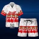 Aloha Budweiser Beer Hawaiian Shirt Pineapple Palm Leaves Pattern