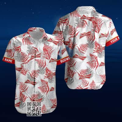 Personalized Aloha Budweiser Beer Hawaiian Shirt Custom Name Personalized Aloha Budweiser Beer Hawaiian Shirt Custom Name