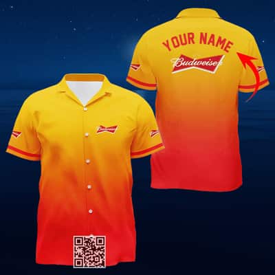 Personalized Budweiser Beer Hawaiian Shirt Beer Lovers Gift