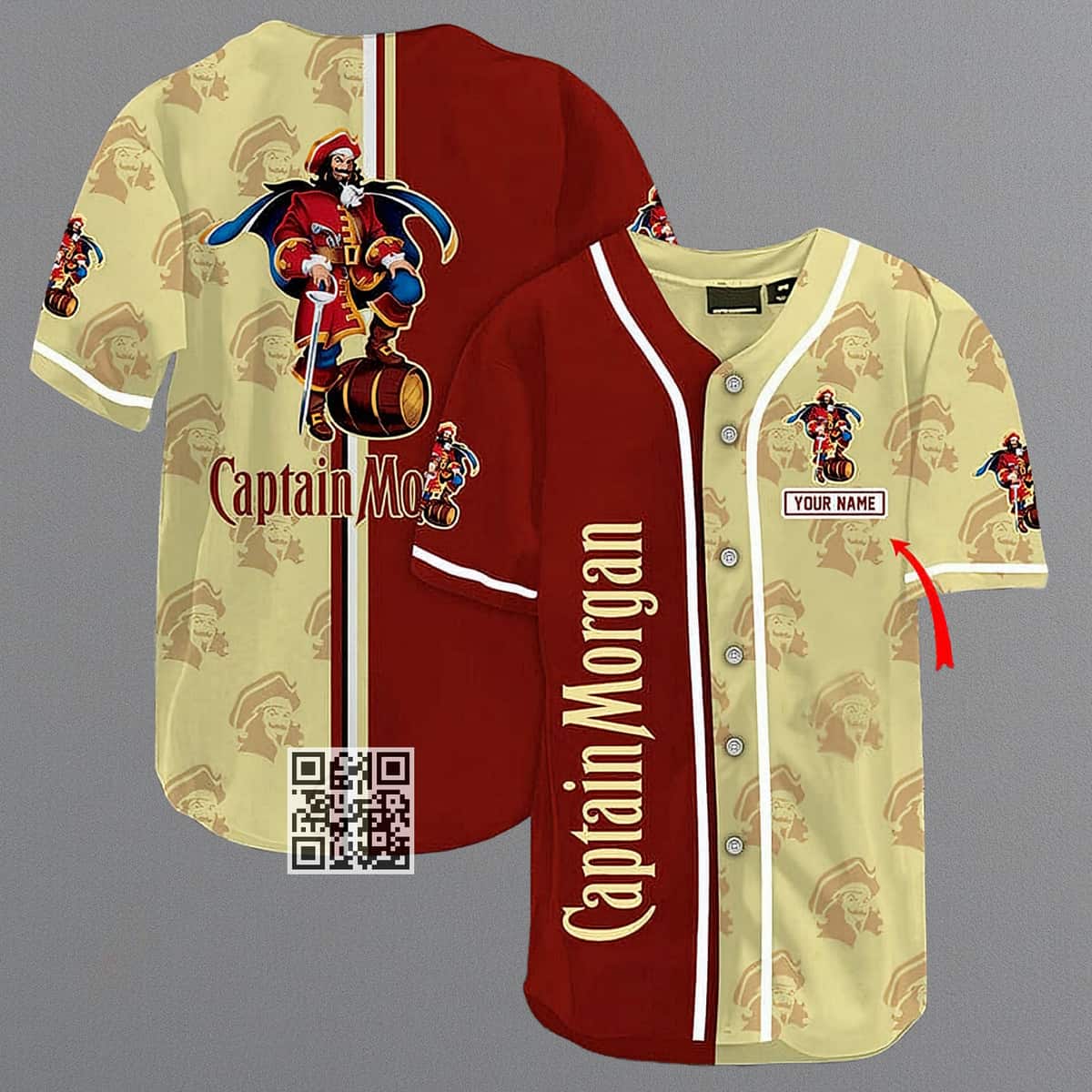 Captain Morgan Baseball Jersey Custom Name Gift For Best Friends Captain Morgan Baseball Jersey Custom Name Gift For Best Friends
