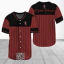 Captain Morgan Baseball Jersey Black Vertical Striped Captain Morgan Baseball Jersey Black Vertical Striped