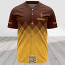 Captain Morgan Baseball Jersey Yellow And Brown Halftone Custom Name Number Captain Morgan Baseball Jersey Yellow And Brown Halftone Custom Name Number