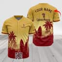 Personalized Captain Morgan Baseball Jersey Palm Tree Surfboard Custom Name
