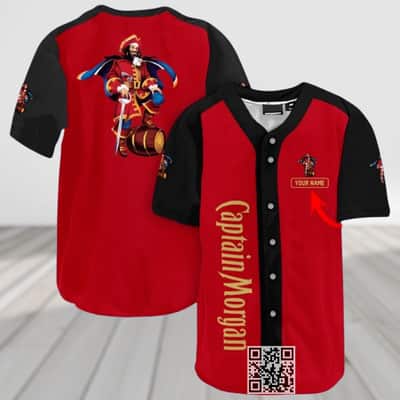 Personalized Captain Morgan Baseball Jersey Custom Name Gift For Him