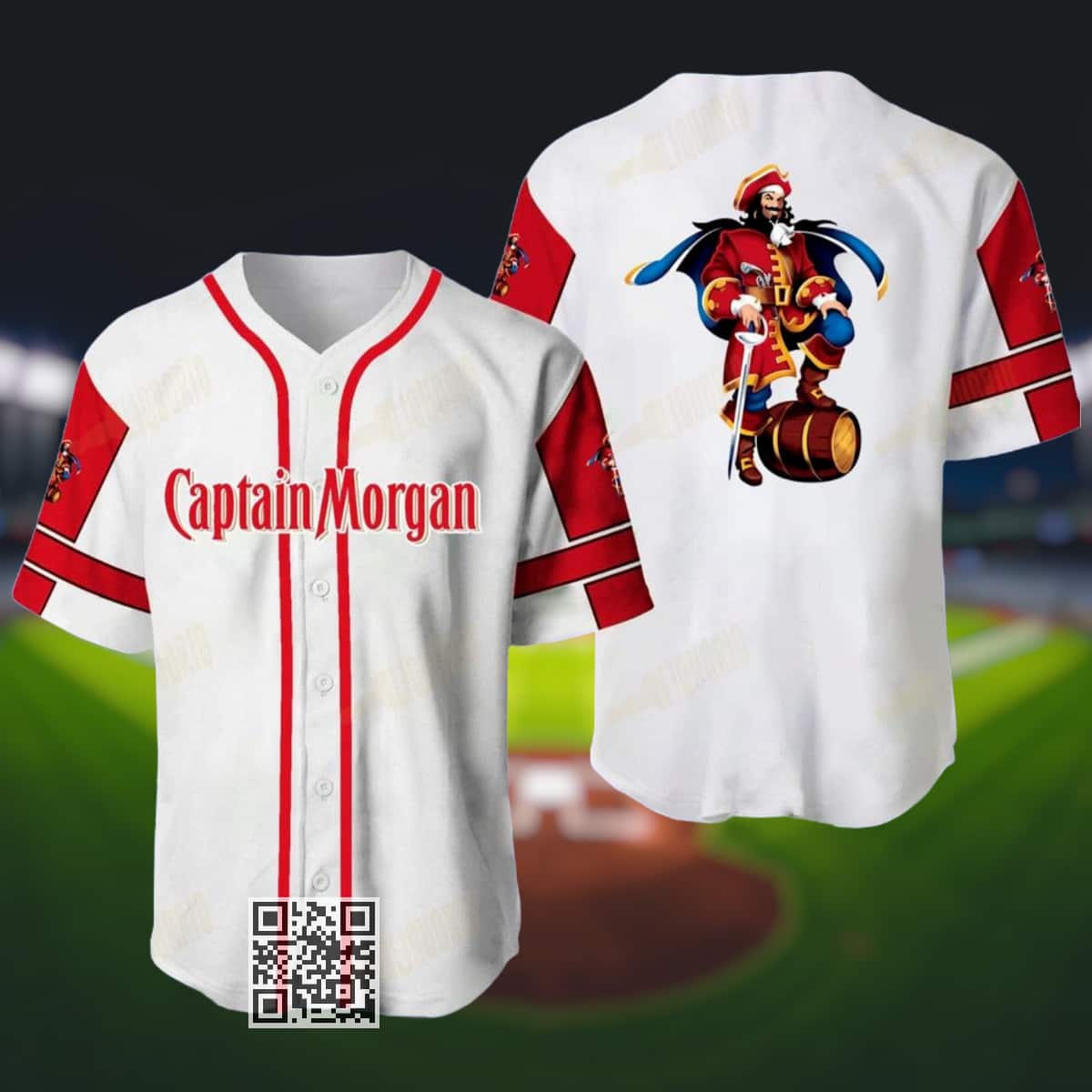 Captain Morgan Baseball Jersey Birthday Gift For Dad Captain Morgan Baseball Jersey Birthday Gift For Dad