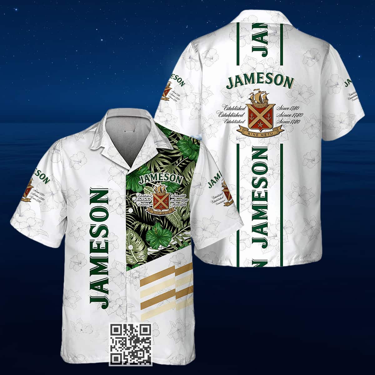 Jameson Whiskey Hawaiian Shirt Tropical Flower Summer Vacation Gift Jameson Whiskey Hawaiian Shirt Tropical Flower Summer Vacation Gift