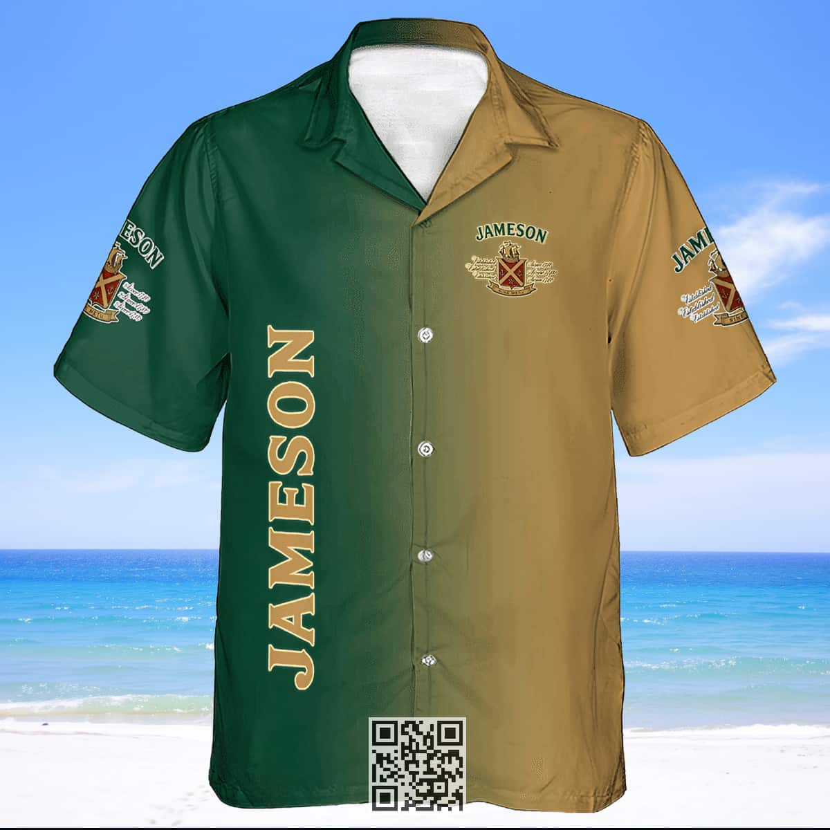 Jameson Whiskey Hawaiian Shirt Gradient Art Custom Name Number Jameson Whiskey Hawaiian Shirt Gradient Art Custom Name Number
