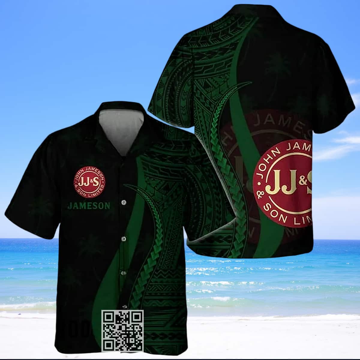 Jameson Whiskey Hawaiian Shirt Polynesian Pattern Gift For Beer Lovers Jameson Whiskey Hawaiian Shirt Polynesian Pattern Gift For Beer Lovers