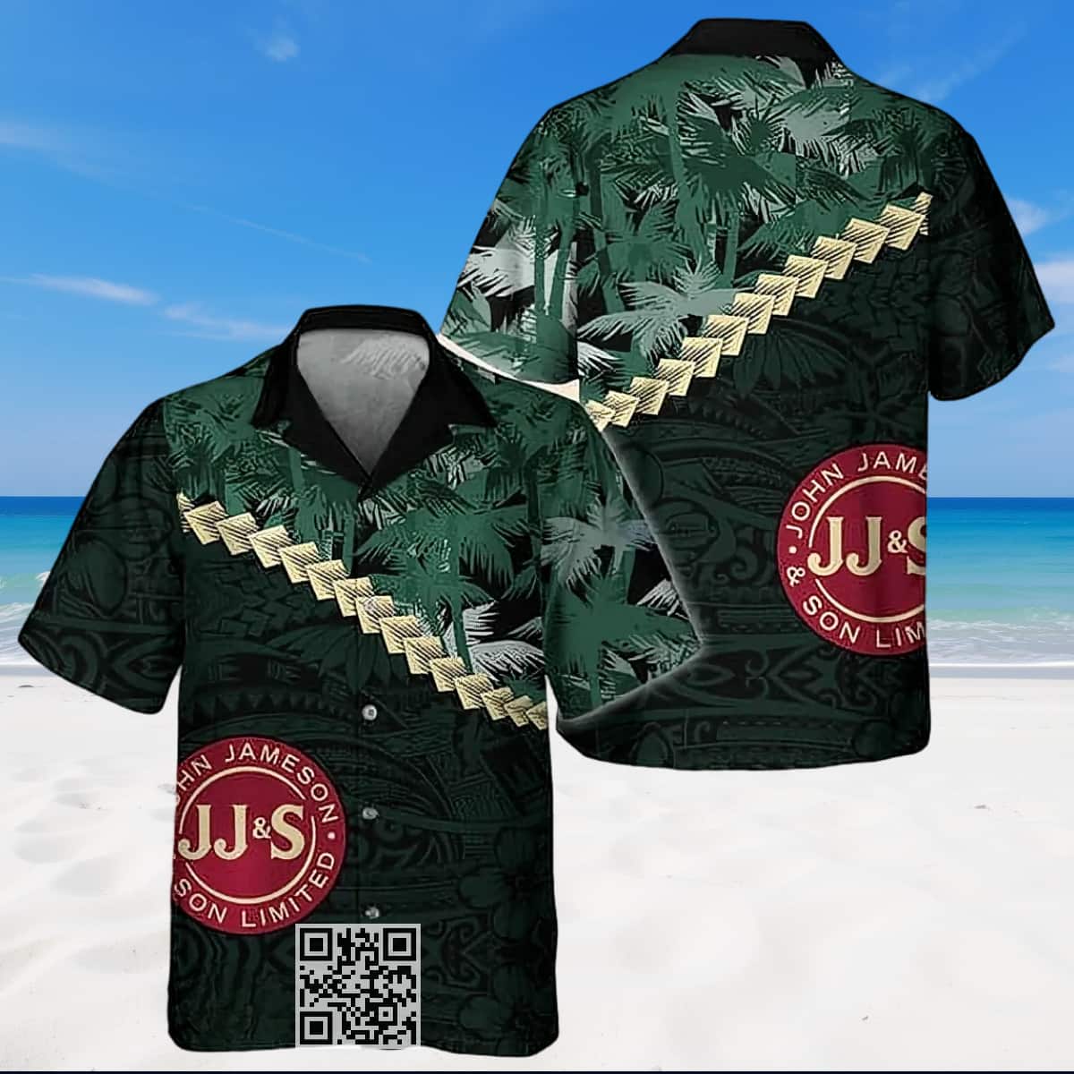 Aloha Jameson Whiskey Hawaiian Shirt Summer Palm Tree Blend Polynesian Aloha Jameson Whiskey Hawaiian Shirt Summer Palm Tree Blend Polynesian