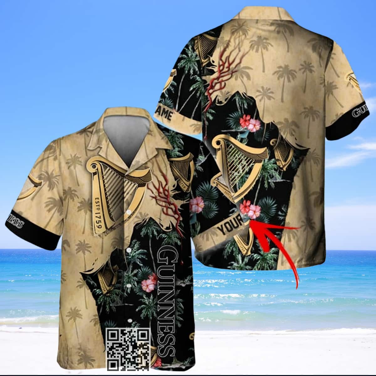Personalized Guinness Beer Hawaiian Shirt Best Beach Gift Custom Name Personalized Guinness Beer Hawaiian Shirt Best Beach Gift Custom Name