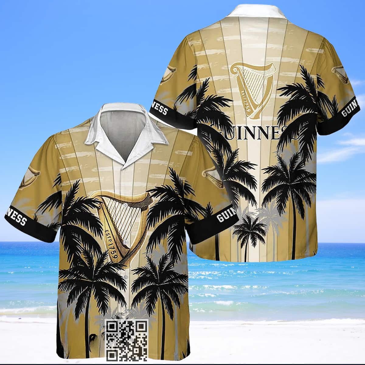 Guinness Hawaiian Shirt Palm Tree Beer Lovers Gift Guinness Hawaiian Shirt Palm Tree Beer Lovers Gift