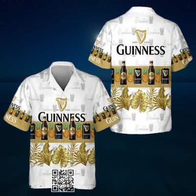 Aloha Guinness Beer Hawaiian Shirt Tropical Pineapple Aloha Guinness Beer Hawaiian Shirt Tropical Pineapple