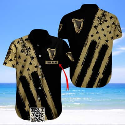 Personalized Guinness Hawaiian Shirt Gift For Beer Lovers Custom Name