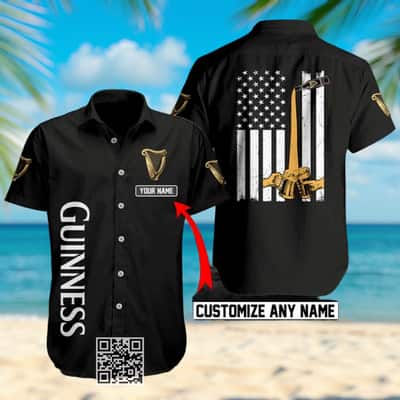 Personalized Guinness Hawaiian Shirt Custom Name Birthday Gift For Beer Lovers