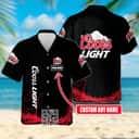 Coors Light Beer Hawaiian Shirt Custom Name Gift For Husband